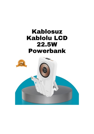 Magsafe Uyumlu Kablosuz Powerbank Hızlı Muratech - 2 Şarj Özellikli Çok Renkli