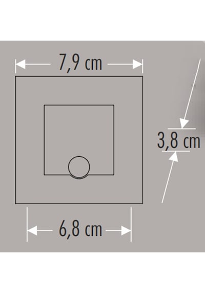 Cata Ct-5173 Sensörlü Koridor Armatürü 1.5W Beyaz N11.11057 Metal - Cam