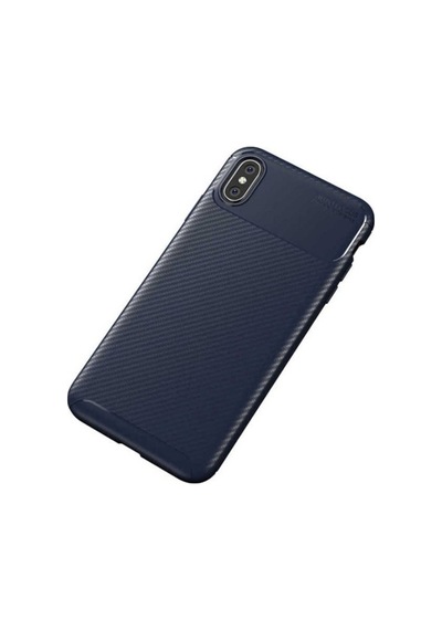 Apple Uyumlu iPhone X Kılıf Zore Negro Silikon Kapak Lacivert
