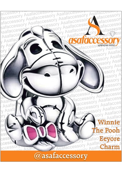 Winnie The Pooh Eeyore Charm Gümüş