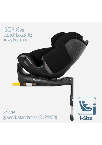 Maxi-Cosi Emerald 360 Pro I-Size Dünyanın Ilk Kızaklı, Araç Dışına Çıkabilen Isofix'li 360 Dönebilir Yatabilir 0-36 kg Bebek Oto Koltuğu
