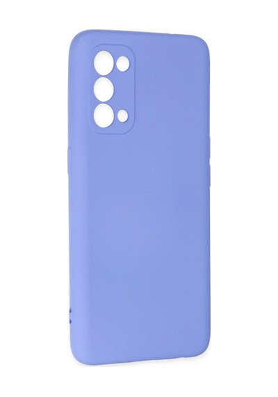 Oppo Reno 5 Uyumlu Kılıf Nano İçi Kadife Silikon - Lila