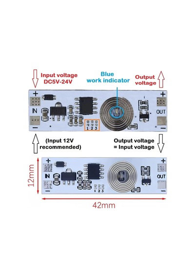 5v - 24v 3a Dokunmatik Touch Switch Aç Kapa Anahtarı