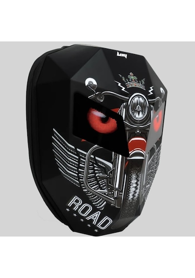 Missidea Road King Led Işıklı Sırt Çantası Motorcu Çantası Büyük Boy Siyah