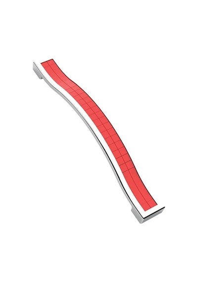 Tekdekor Krom Kırmızı Mobilya Kulp 224 Mm 3 Adet