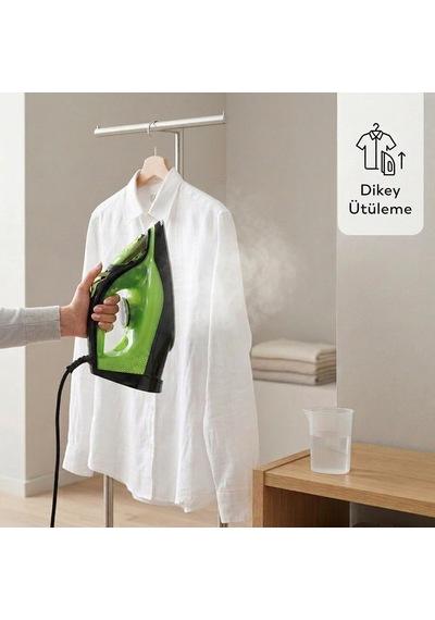 Conti Buharlı Ütü Damlama Önleyici Sistem, Dikey Ütüleme, Yeşil, 2600 Watt