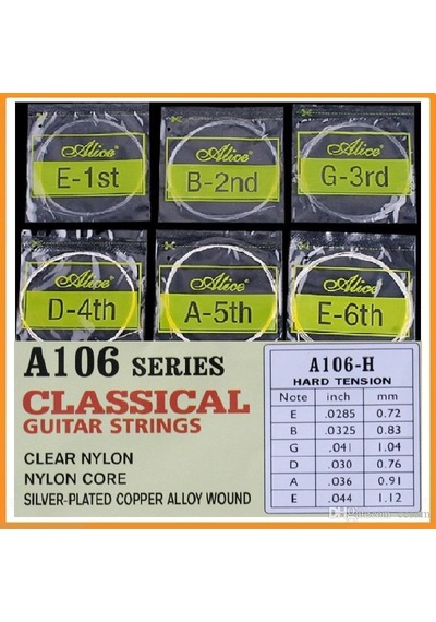 4 Paket Birden Alice A-106 Model Klasik Gitar Tel Seti-4 Set