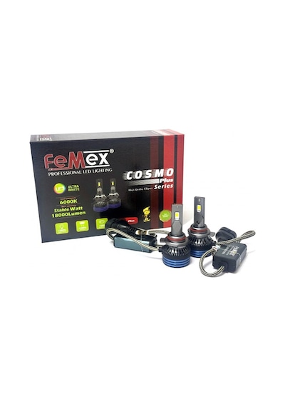 Femex Bmw 5 Serisi E39 1995-2000 Uzun Far Led Ampul Hb3 9005 Cosmo Plus