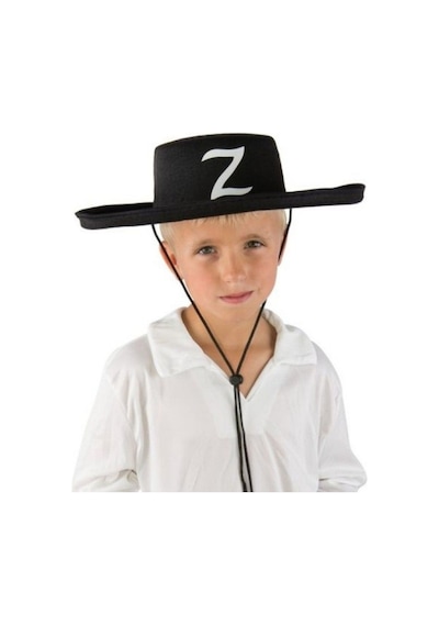 Z Logolu Çocuk Boy Bağcıklı Zorro  Şapkası
