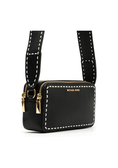 Michael Kors Jet Set Contrast Stitch Crossbody Bag 32t4gj6c1l Siyah