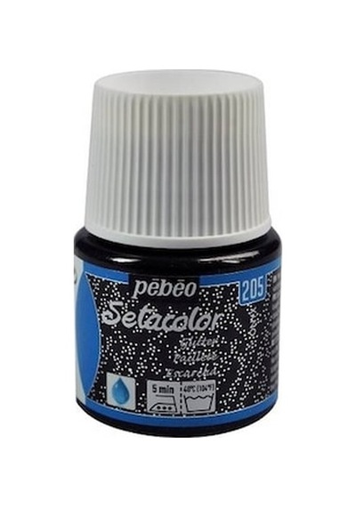 Pebeo Setacolor Glitter Simli Kumaş Boyası 205 Onyx