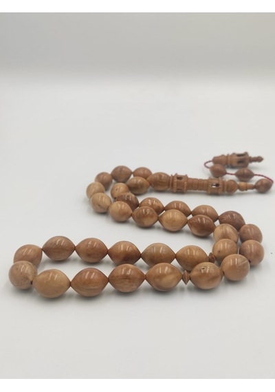 Usta İşcilikli Kuka Tesbih 11 16 Mm Dev Boy Arpa Kesim Takımlı Sistemli Püskül Kahverengi