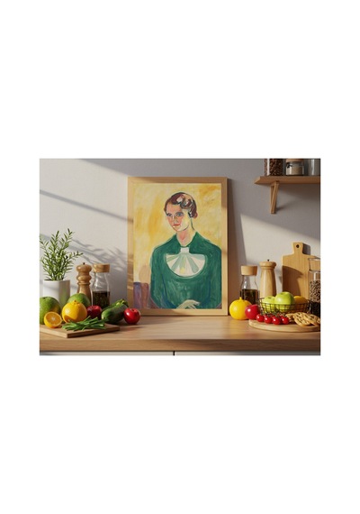 Modern Sanat Munch Annie Stenersen Çerçevesiz Poster 21x30 Cm A4 Tablo Modern Sanat Ekspresyonizm