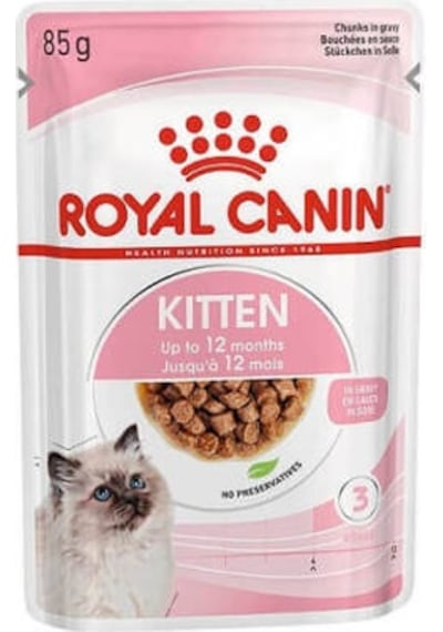 Pouch Kitten Gravy Yavru Kedi Konservesi 12 Adet 85 Gr