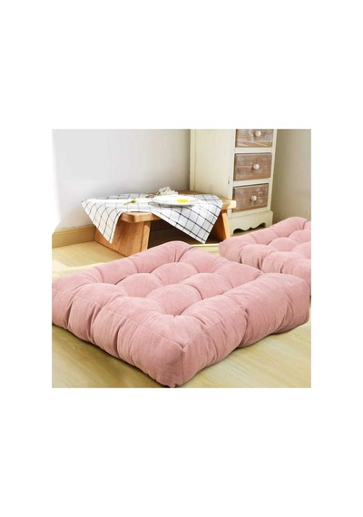 Dekoratif Kalorifer Önü Palet Yer Minderi Pembe Pembe