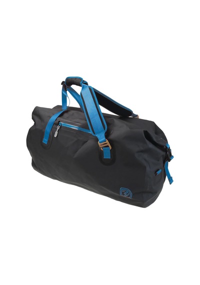 Jr Gear Roll Top Vinyl Duffel Su Geçirmez Spor Çanta 65 Litre-SİYAH-MAVİ