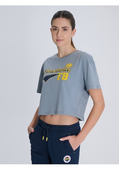 Fenerium Kadın Kolej Fenerbahçe Tshırt Grı