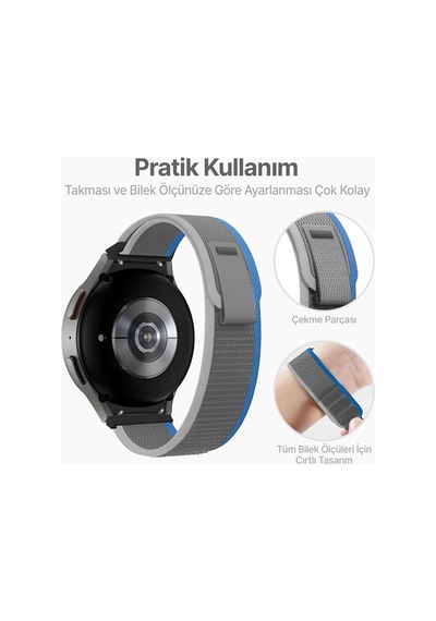 Samsung Galaxy Watch 7/6/5/4/fe Serisi 40mm/44mm Watch 6/4 Classic 47mm/43mm/42mm Samsung Watch 5 Pro 45mm İçin Hafif Ve Bileği Rahatsız Etmeyen 20mm Kavisli Trail Loop Kumaş Kordon Çok Renkli Samsung Galaxy Watch 7/6/5/4/fe Serisi 40mm/44mm Watch 6/4 Classic 47mm/43mm/42mm Samsung Watch 5 Pro 45mm İçin Hafif Ve Bileği Rahatsız Etmeyen 20mm Kavisli Trail Loop Kumaş Kordon Çok Renkli