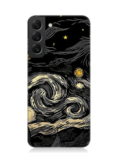Samsung Galaxy S22 Plus Uyumlu Yıldızlı Gökyüzü Desenli Silikon Kılıf