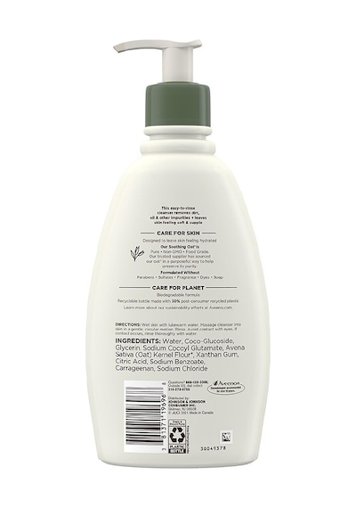 Aveeno Günlük Nemlendiricili Kokusuz Yüz Temizleyici 354 ML