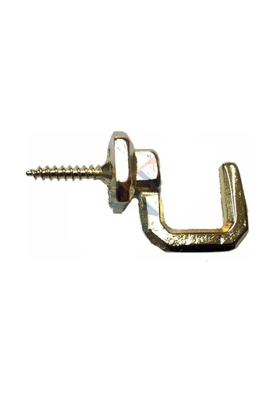 Vidalı Kanca, Askı Büyük - 15x23mm, Sarı - 1 Adet 100 Adet