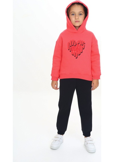 Toontoy Kids Toontoy Kız Çocuk 2'li Takım Baskılı Kapüşonlu Sweatshirt & Beli Paçası Lastikli Jogger Eşofman Altı - Renk Bloklu & 3 İplik Şardonlu Nar Çiçeği Toontoy Kids Toontoy Kız Çocuk 2'li Takım Baskılı Kapüşonlu Sweatshirt & Beli Paçası Lastikli Jogger Eşofman Altı - Renk Bloklu & 3 İplik Şardonlu Nar Çiçeği