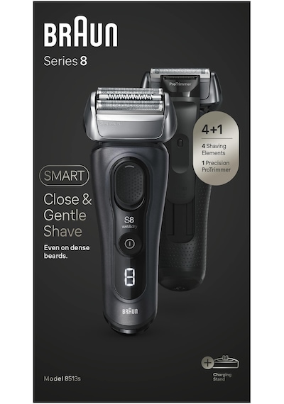 Braun Series 8 Elektrikli Tıraş Makinesi Şarj Standı Islak ve Kuru 8513S Braun Series 8 Elektrikli Tıraş Makinesi Şarj Standı Islak ve Kuru 8513S