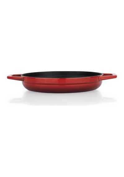 Schafer Guss Chef Döküm Sahan Çift Kulplu 19cm 1 Parça Kırmızı