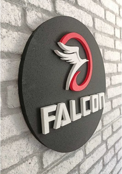 Falcon Logo 50x50 Falcon Logosu Falcon Marka Logosu 3d Falcon Logo Strafor Logo 50 x 50