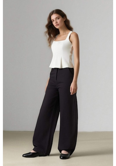 DeFacto Carrot Fit Gabardin Pantolon Normal Bel E5963AX25SPBK81