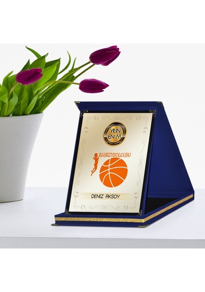Kişiye Özel Yılın En İyi Basketbolcusu Lacivert Plaket Ödülü - 2