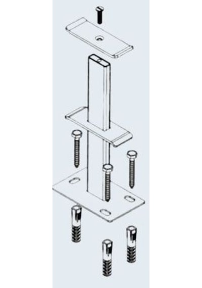Radyatör Yere Montaj Ayağı 40 Cm 400 Lük Radyatör Içi̇N 1 Set