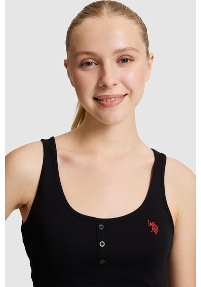 U.S. Polo Assn. U.s. Polo Assn. Kadın Siyah Tişört Basic 50321790-vr046