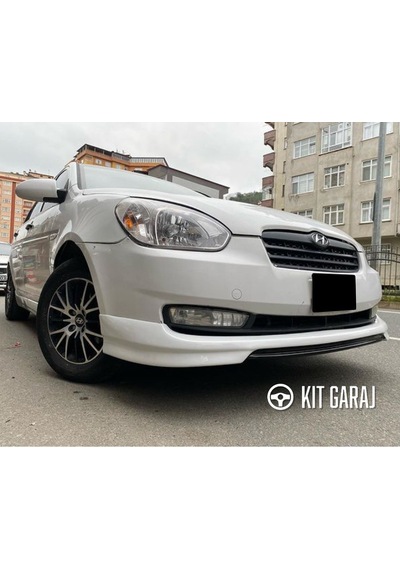Kit Garaj Hyundai Accent Era Custom Ön Ek Boyasız Plastik Mat Siyah