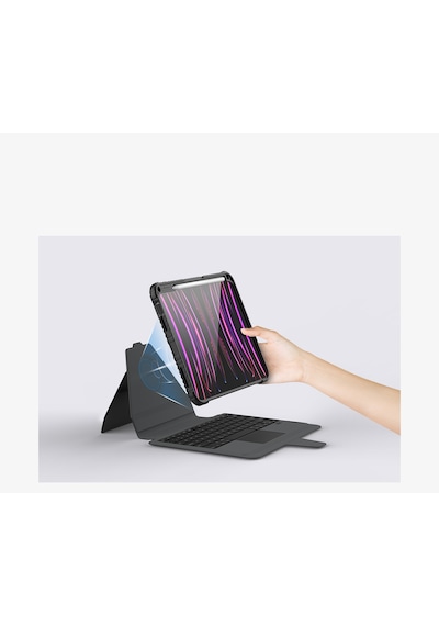 Nillkin Apple Uyumlu iPad 10 9 11 A16 Klavyeli Kamera Korumalı Tablet Kılıf