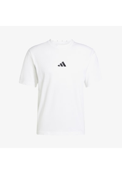 Adidas Essentials Small Logo Single Erkek Beyaz T-shirt Jf1092 Beyaz