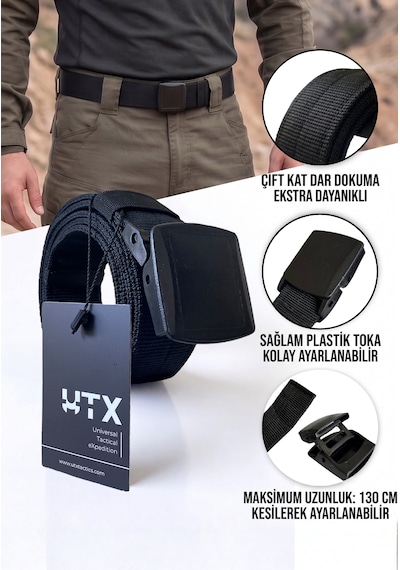 Utx Taktik Palaska-kemer Unısex Siyah