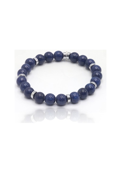 Lapis Lazuli Taşlı Bay Bayan Doğal Taş Bileklik 201025844 Çok Renkli