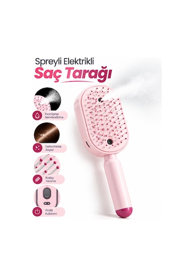 Şarjlı Elektrikli Saç Tarağı - Lisinya