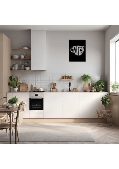 Modern Metal Duvar Sanatı Kahve Coffee Metal Duvar Tablosu İmza