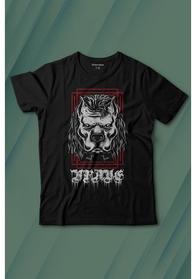 Kendim Seçtim Brave Dog Head Stay Strong Güçlü Kal Gym Spor Baskılı Tişört Çocuk T-shirt 001