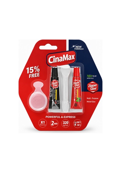 Cinamax Çift Bileşenli Epoksi Yapıştırıcı 16 Gr Metal Plastik Ahşap Cam 4 Dakika Kurur Güçlü Hız