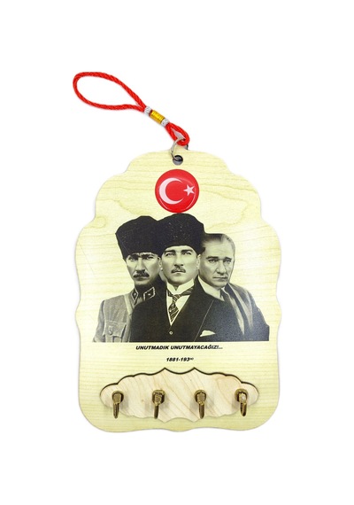 Ahşap Anahtarlık Ve Duvar Süsü Atatürk Temalı 17 X 23