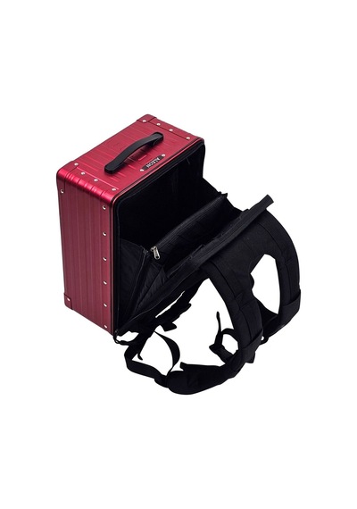Aleon Hibrit 42 Cm Sırt Çantası, Dizüstü Bilgisayar Bölmeli, Fermuarlı, Yastıklı Taşıma Sistemi Kırmızı