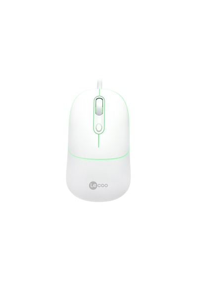 Lecoo MS110 USB Kablolu RGB 2400DPI 4 Tuşlu Sessiz Click Optik Mouse