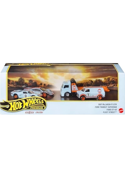 Hot Wheels Collector Set 2 Le Mans Race Gulf Premium Collector Sergilenmeye Uygun Setler, Jhw43