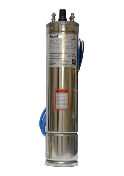 İmpo Rd Pompa Motor 4sd6/11 Bronz Başlıklı 1,5hp Trifaze Derin Kuyu Dalgıç Pompa