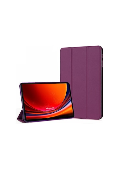 Microsonic Samsung Galaxy Uyumlu Tab S10 Plus X820 Kılıf Slim Translucent Back Smart Cover Tablet Kılıfı