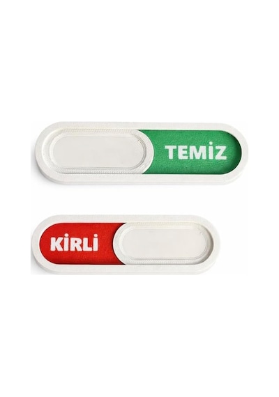 Temiz Kirli Göstergeli Manyetik Magnet - Bulaşık Makinesi Durum Göstergesi Kaydırmalı Magnet