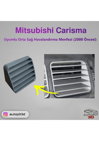 Mıtsubıshı Carısma 2000 Öncesi Uyumlu Orta Sağ Havalandırma Menfezi